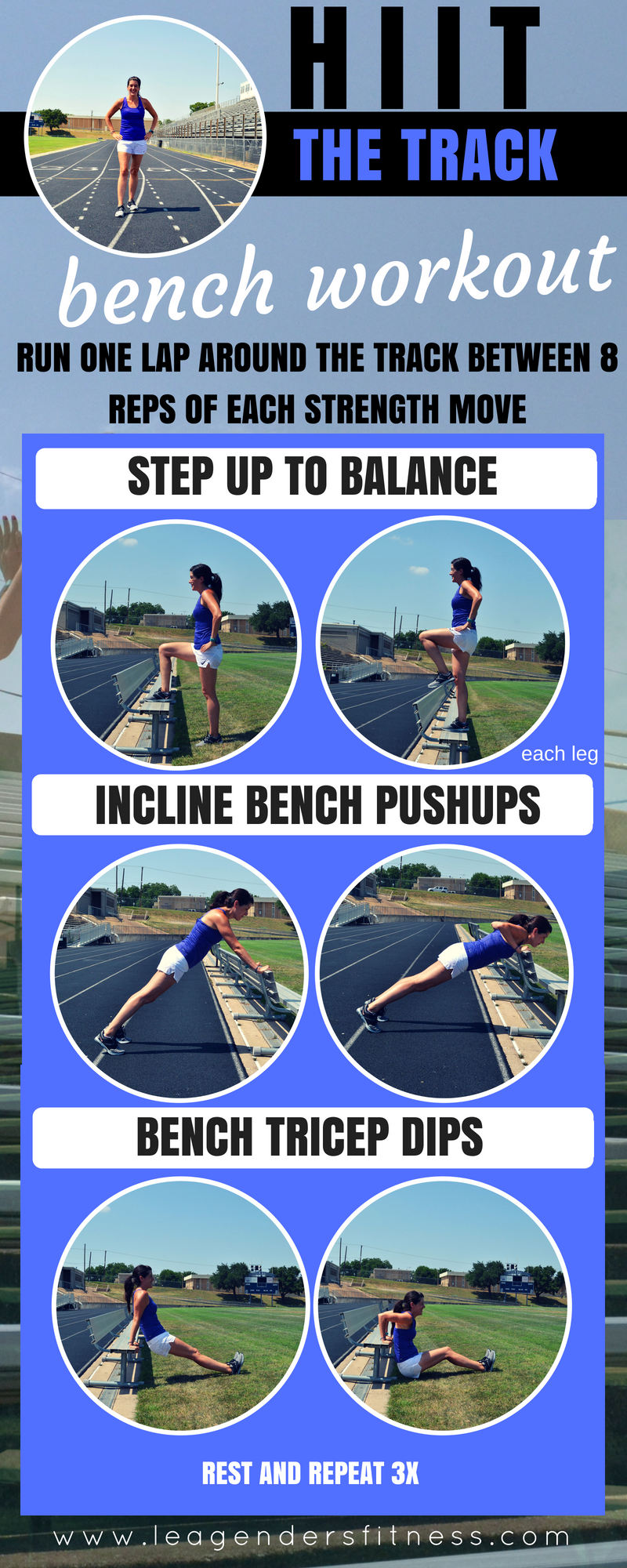 HIIT THE TRACK FOR THIS STRENGTH RUNNING HIGH INTENSITY WORKOUT Lea Genders Fitness
